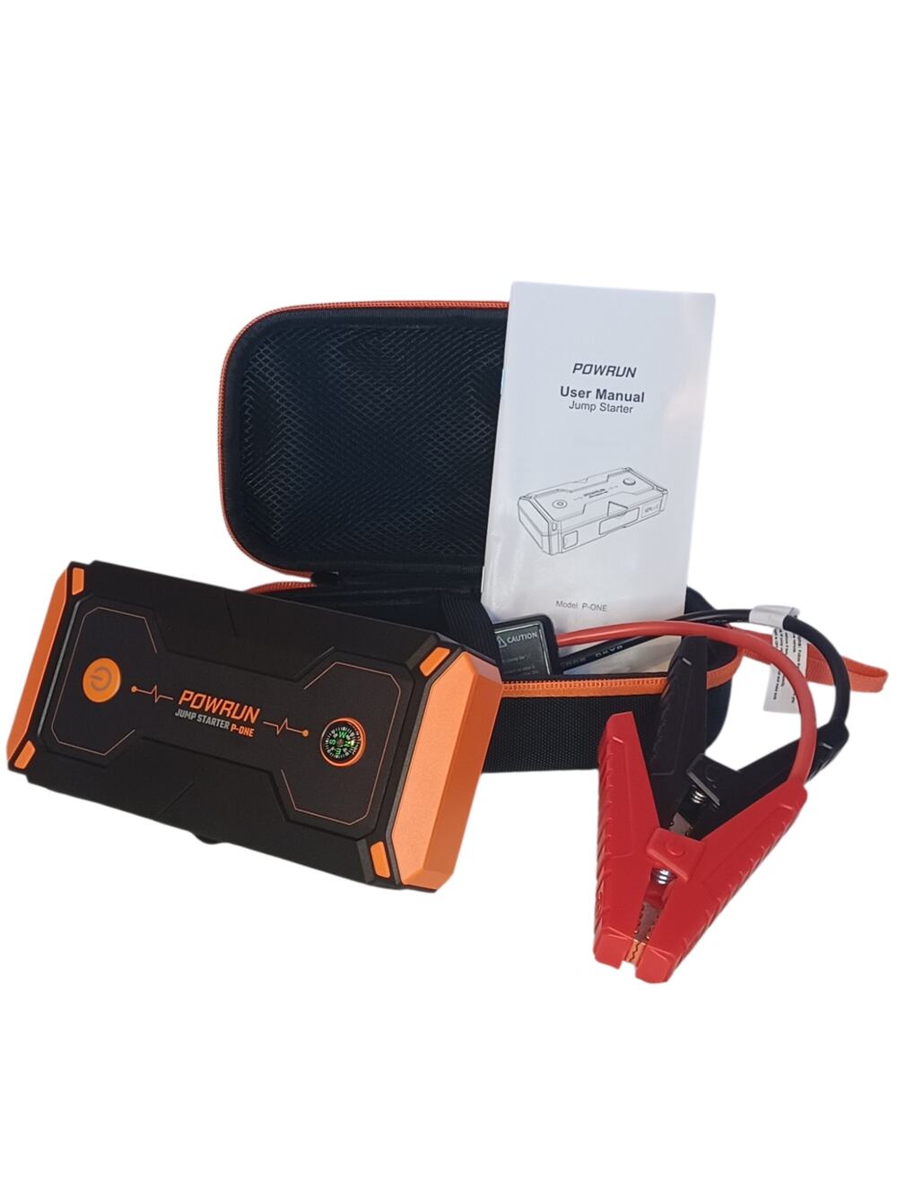 Powrun P-ONE Jump Starter, 2000A Portable Jump Starter Box